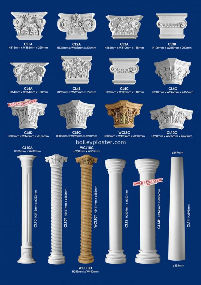 Roman Pillars Bailey Plaster